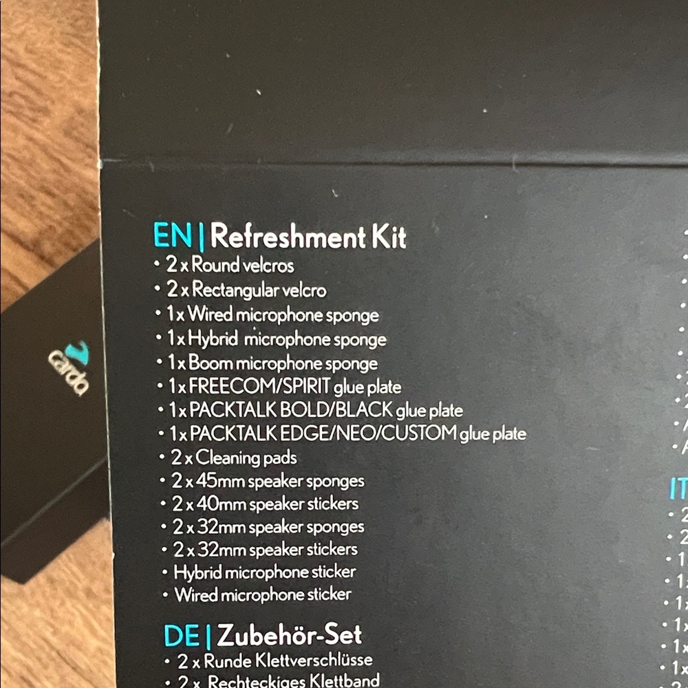 Cardo Packtalk Edge Device and Refreshment Kit - Picture 5 of 5